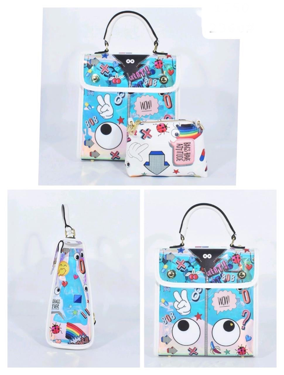 Eye theme Holographic bagpack